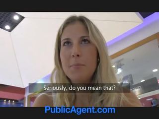 PublicAgent Jennifer rides my cock in the car park