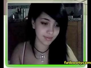 Χαριτωμένο γκοθικ κορίτσι επί σπέρμα - fatbootycams.com